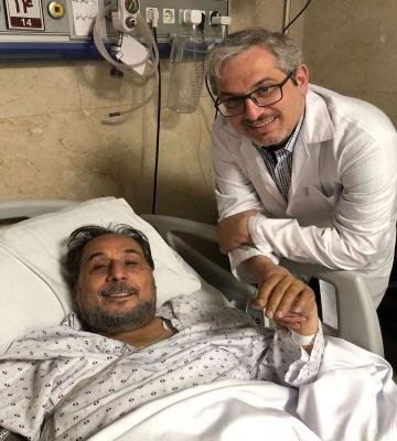  اولین تصویر از مجید قناد بعد از عمل جراحی سخت 