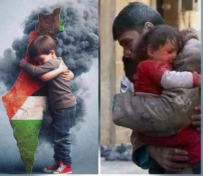 تصویری از دو برادر اهل غزه که تبدیل به نماد شد
