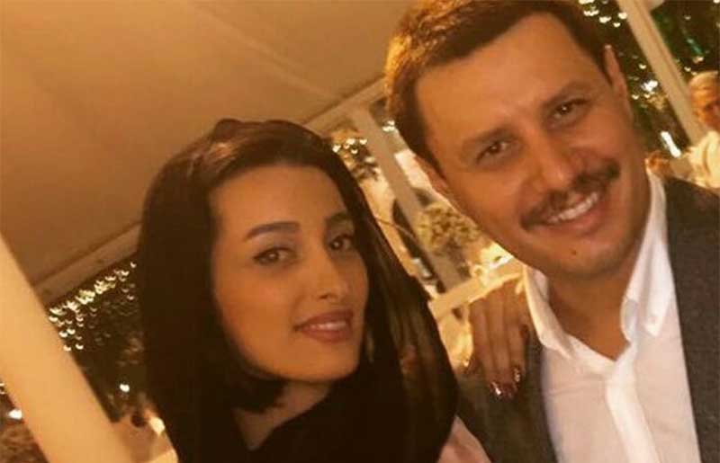 جواد عزتی به همراه خواهر زاده اش در یک مراسم + عکس