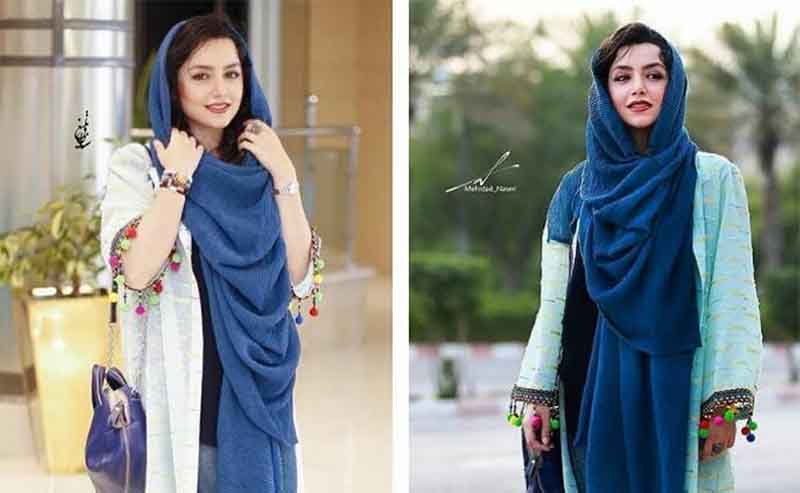 تیپ متفاوت نازنین بیاتی در جزیره کیش + عکس
