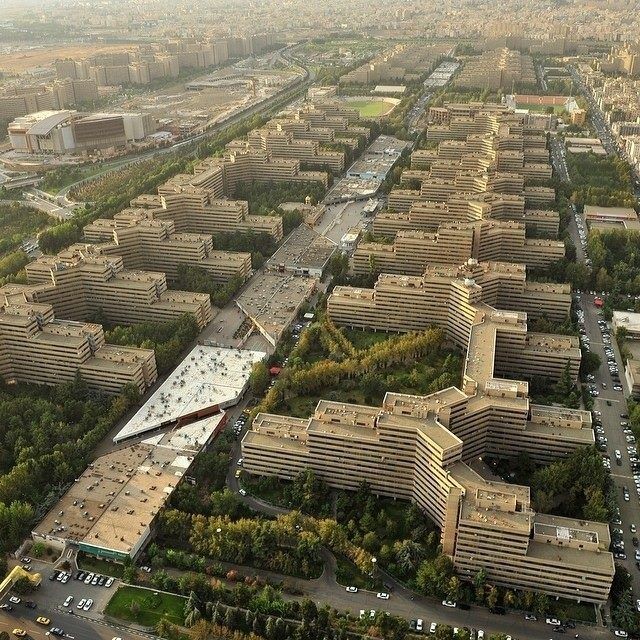 تصویر هوایی دیدنی از شهرک اکباتان تهران