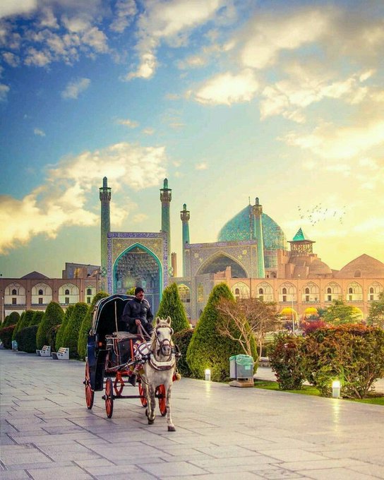 تصویر دل انگیز از اصفهان زیبا