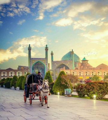 تصویر دل انگیز از اصفهان زیبا
