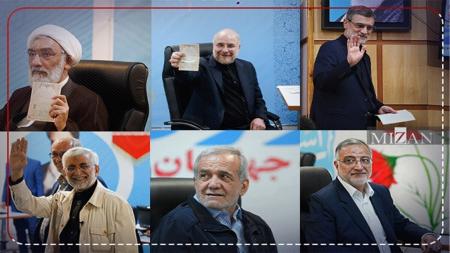 عکسی از نماز خواندن ۶ کاندیدای ریاست‌جمهوری 