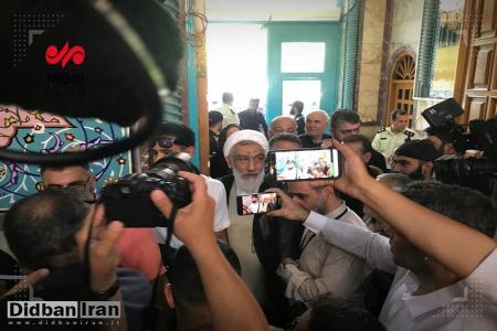 مصطفی پورمحمدی در حسینیه ارشاد حاضر شد+عکس