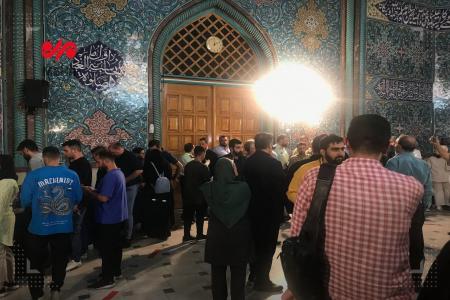 لحظه بسته شدن درهای حسینیه ارشاد +‌ عکس