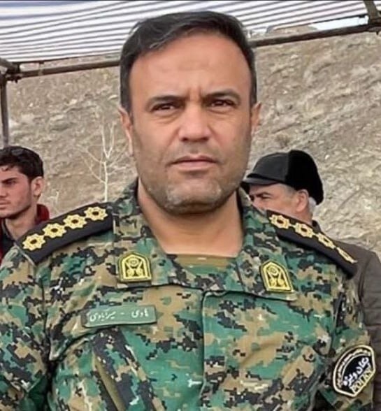 عکسی از سروان میرآبادی که امروز در درگیری مسلحانه در نیشابور به شهادت رسید