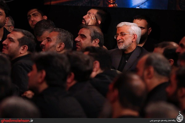 تصاویری از عزاداری سعید جلیلی پای روضه حاج منصور ارضی
