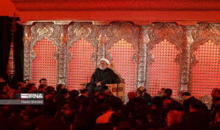 مصطفی پورمحمدی پای منبر شیخ حسین انصاریان+عکس