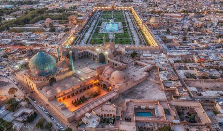 تصویر هوایی دیده نشده از میدان نقش جهان اصفهان