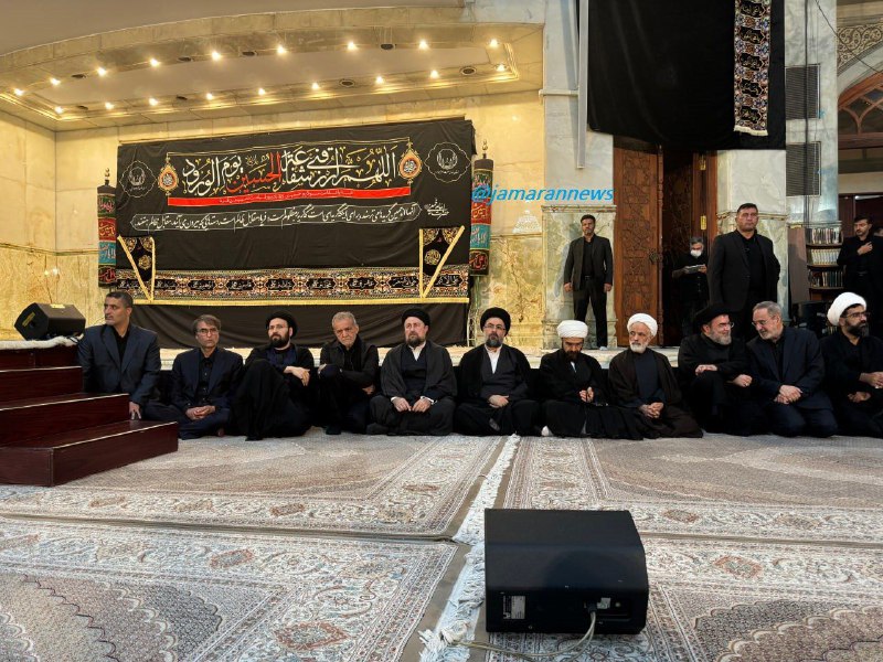 عکس تازه از پزشکیان در حرم امام خمینی در امشب که پربازدید شد