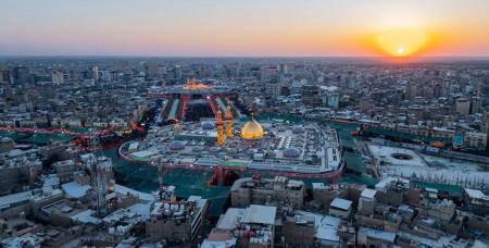تصاویر روح نواز از طلوع خورشید در بین‌الحرمین 