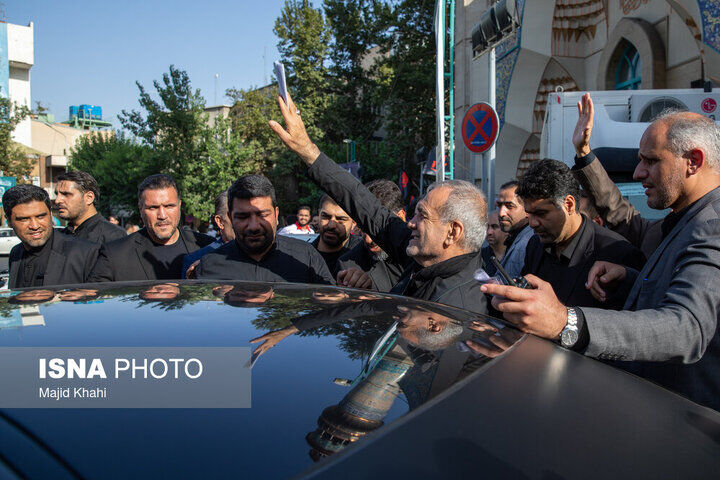  عکس‌هایی تازه از مسعود پزشکیان در حلقه محافظانش 