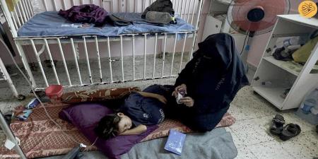 شکم غیرعادی کودک فلسطینی که بسیار بزرگ است + عکس