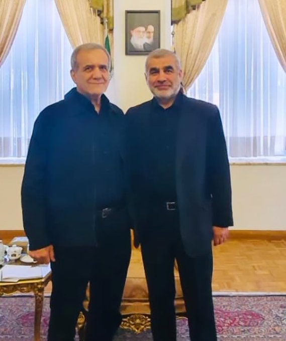 دیدار صمیمانه علی نیکزاد با مسعود پزشکیان +عکس