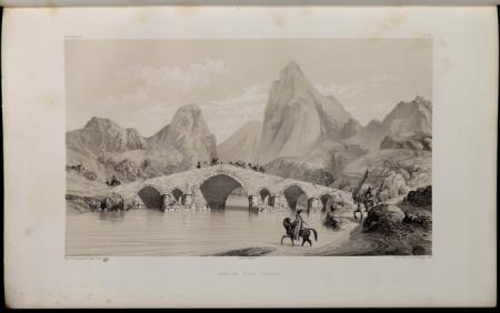 تصویر قدیمی از پل رودخانه قزل اوزن