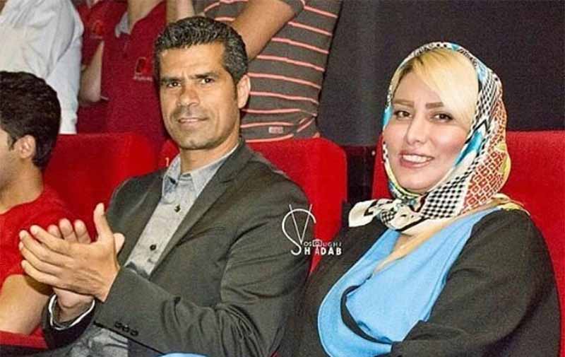 تیپ متفاوت هادی ساعی و همسرش در یک مراسم + عکس