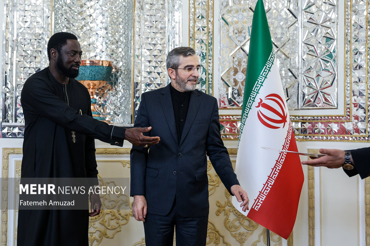 استقبال علی باقری از مهمانان مراسم تحلیف ریاست جمهوری +‌ عکس