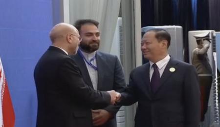  استقبال قالیباف از میهمانان خارجی مراسم تحلیف+ تصاویر