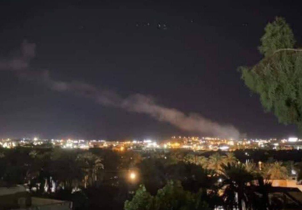 تصویری از لحظۀ حمله پهپادی به عین‌الاسد