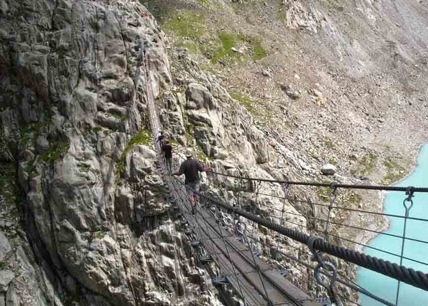  بلندترین پل معلق کوههای آلپ+تصاویر