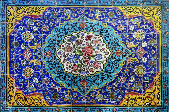 این فرش نیست کاشی‌کاری مسجد سید اصفهان است+عکس