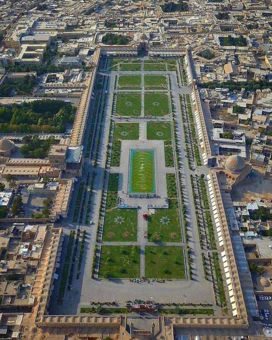 تصویر هوایی از اصفهان زیبا