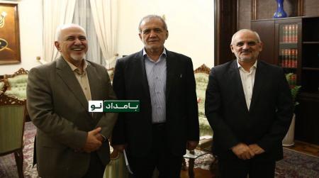 ظریف پس از دیدار دیشب با رییس جمهور دیده شد+عکس