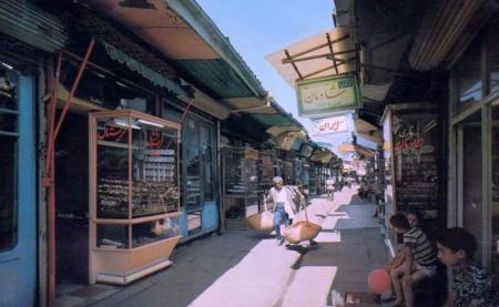 بازار زرگرها در رشت دهه ۵۰ خورشیدی