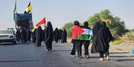 تصویری معنادار از پیاده روی زائران اربعین