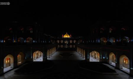 تصویر دلربا از صحن حضرت زهرا (س) در جوار حرم امام علی (ع)