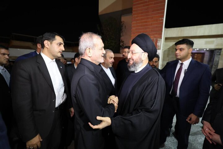 نشست مشترک پزشکیان با سران شیعه عراق 