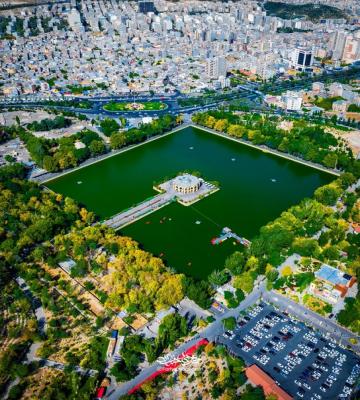 تصویر هوایی از ائل گلی، میراث خوش نقش و‌ نگار تبریز