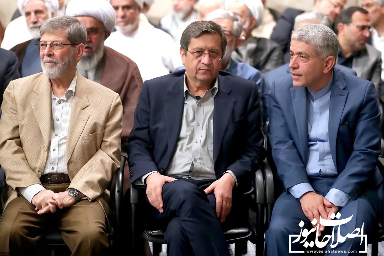 حضور همتی و طیب نیا در دیدار امروز مسئولین نظام با رهبر انقلاب