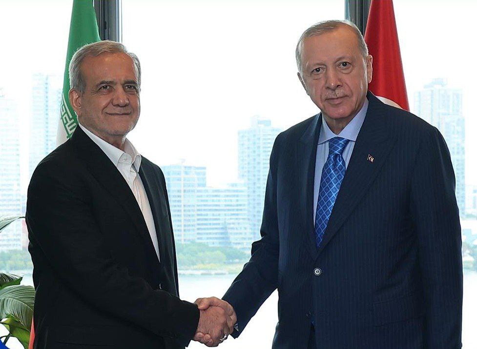 اولین تصویر از دیدار پزشکیان و اردوغان+عکس