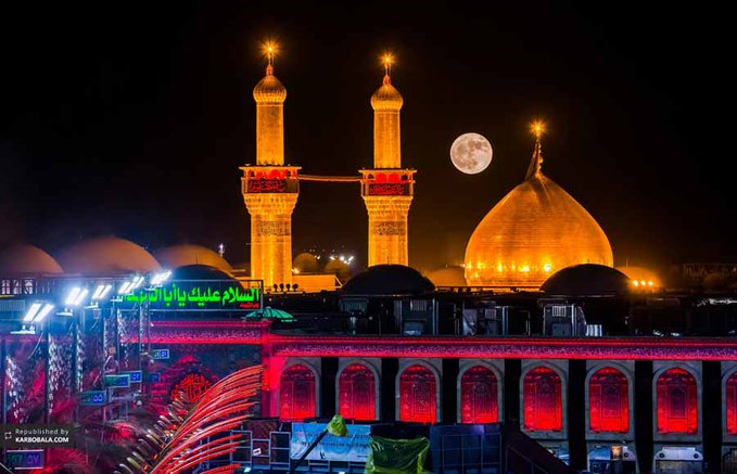 تصویری از کربلای معلی امشب +عکس