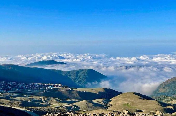 ییلاقات زیبای آمل در میان ابرها+عکس