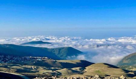 ییلاقات زیبای آمل در میان ابرها+عکس