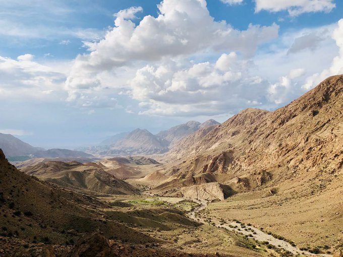 آسمان آبی و زیبای طبس +عکس