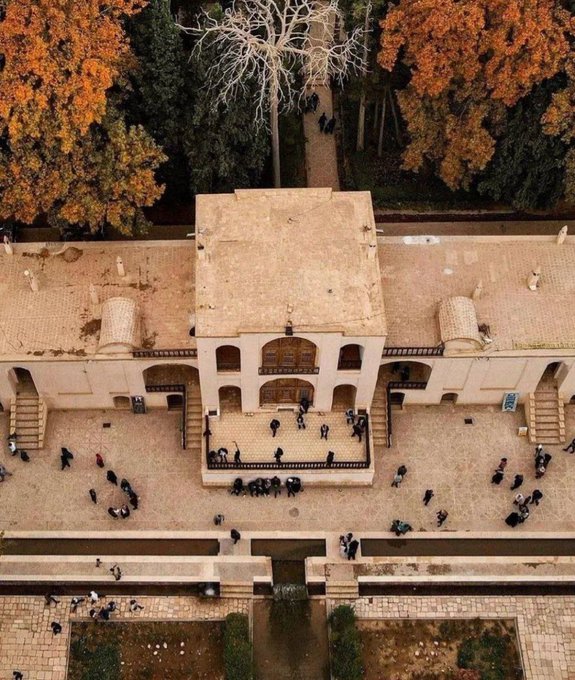باغ شازده‌ ماهان در پاییز زیبای ایران+عکس
