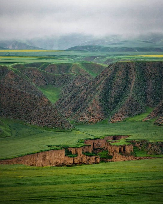 طبیعت زیبای ترکمن صحرا که شبیه یک نقاشی است+عکس
