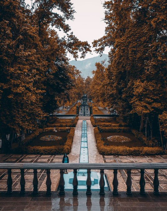 باغ فردوس در پاییز ایران+عکس