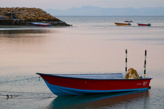 تصویر دیدنی از دریای چابهار 