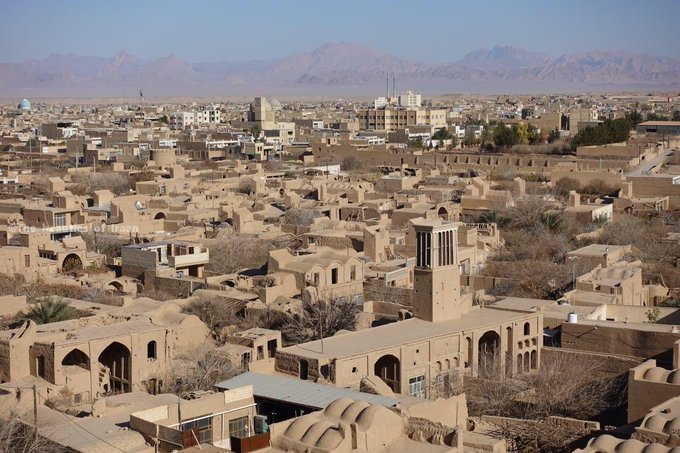 تصویر هوایی از معماری بی نظیر یزد +عکس