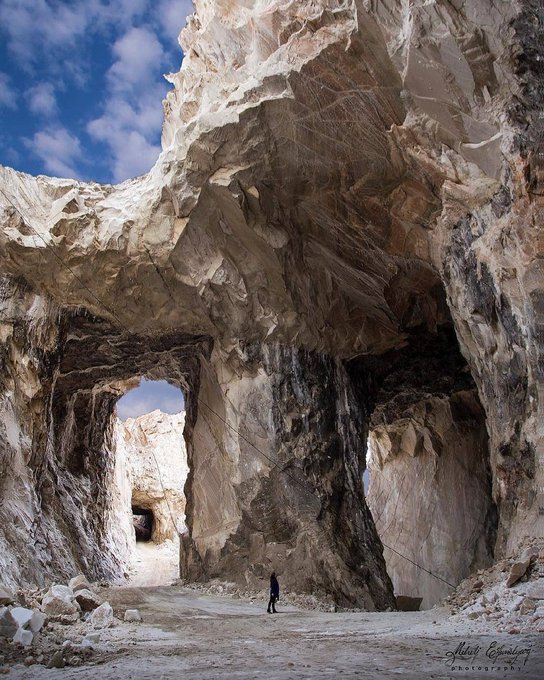 نمایی باشکوه از معدن نمک گرمسار سمنان