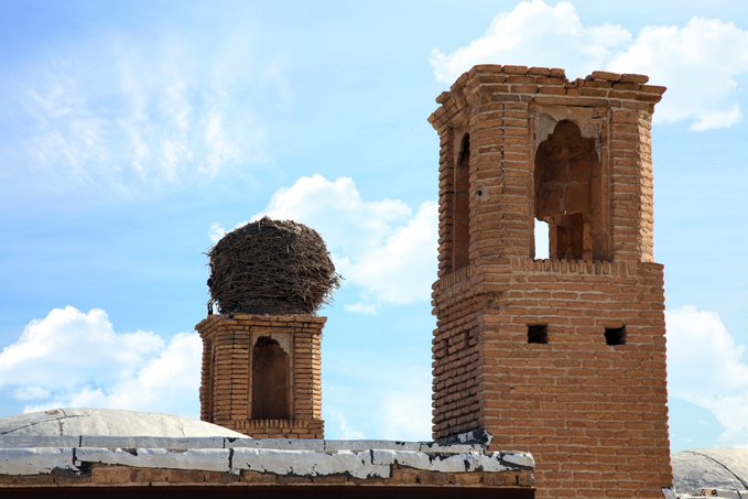 بادگیر آب انبار روستای حاجی آباد آقا در شهرستان قنوات قم