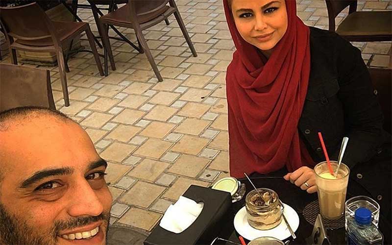 یاسمینا باهر به همراه همسرش در یک کافی شاپ + عکس