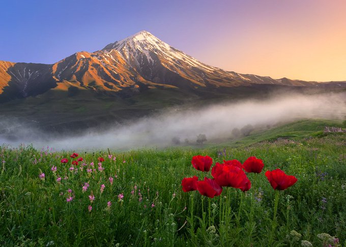 قابی از دماوند باشکوه با زیبایی بهت آور
