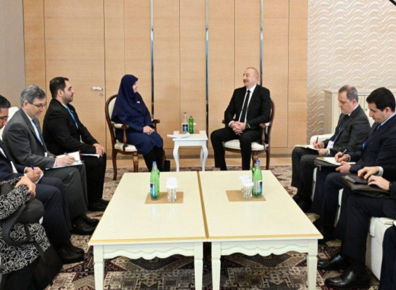 دیدار شینا انصاری معاون رئیس جمهور با علی‌اف