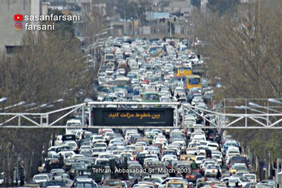 تصویری از رانندگی عجیب ایرانی‌ها در سال ۱۳۸۱ که پربازدید شد